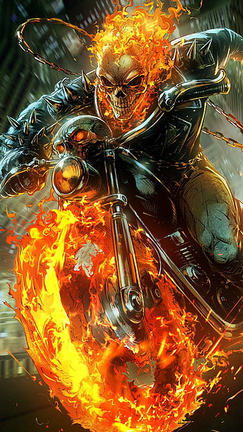 Ghost Rider, Marvel Superhero, Ghost Rider Marvel Superhero HD phone wallpaper