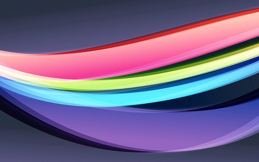 Abstract, Background, Waves, Lines, Colourful, Colorful HD wallpaper