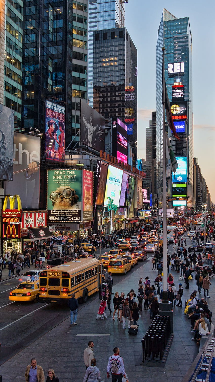 Times Square, Time Square 3D HD phone wallpaper
