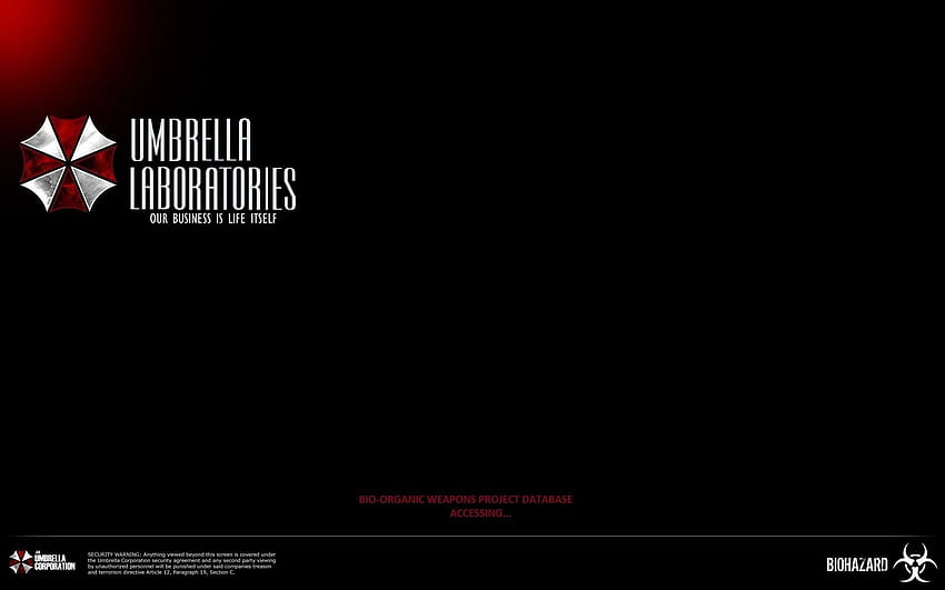 Resident Evil Umbrella Corp, Umbrella Corporation Logosu HD duvar kağıdı