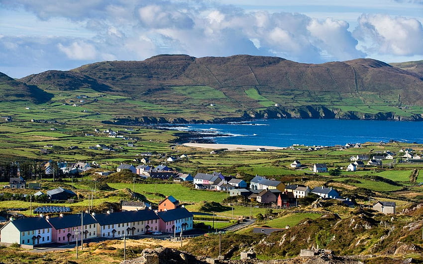 Places to visit in Ireland off the beaten track, Irish Landscape Town HD wallpaper