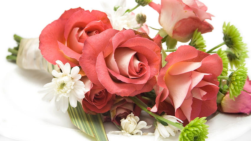 Fleurs, Roses, Belle, Bouquet, Composition Fond d'écran HD
