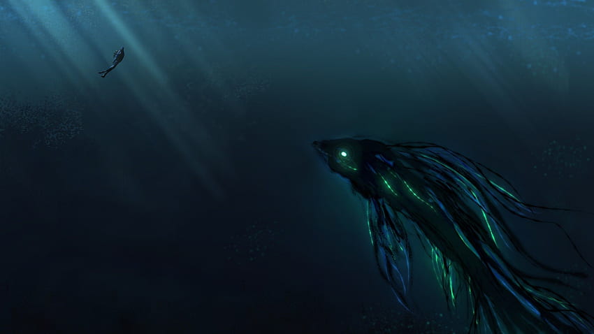 Deep Sea on Zen, Scary Fish HD wallpaper
