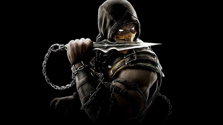 Einfaches Schwert voll. Scorpion Mortal Kombat, Mortal Kombat x, Mortal Kombat x Skorpion, Ehrfürchtiger Skorpion HD-Hintergrundbild
