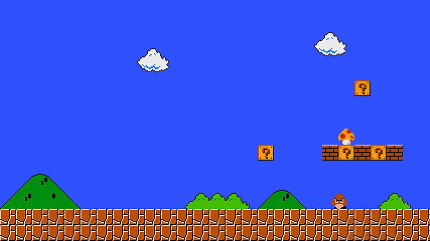 Mario pixel, Mario a 8 bit Sfondo HD