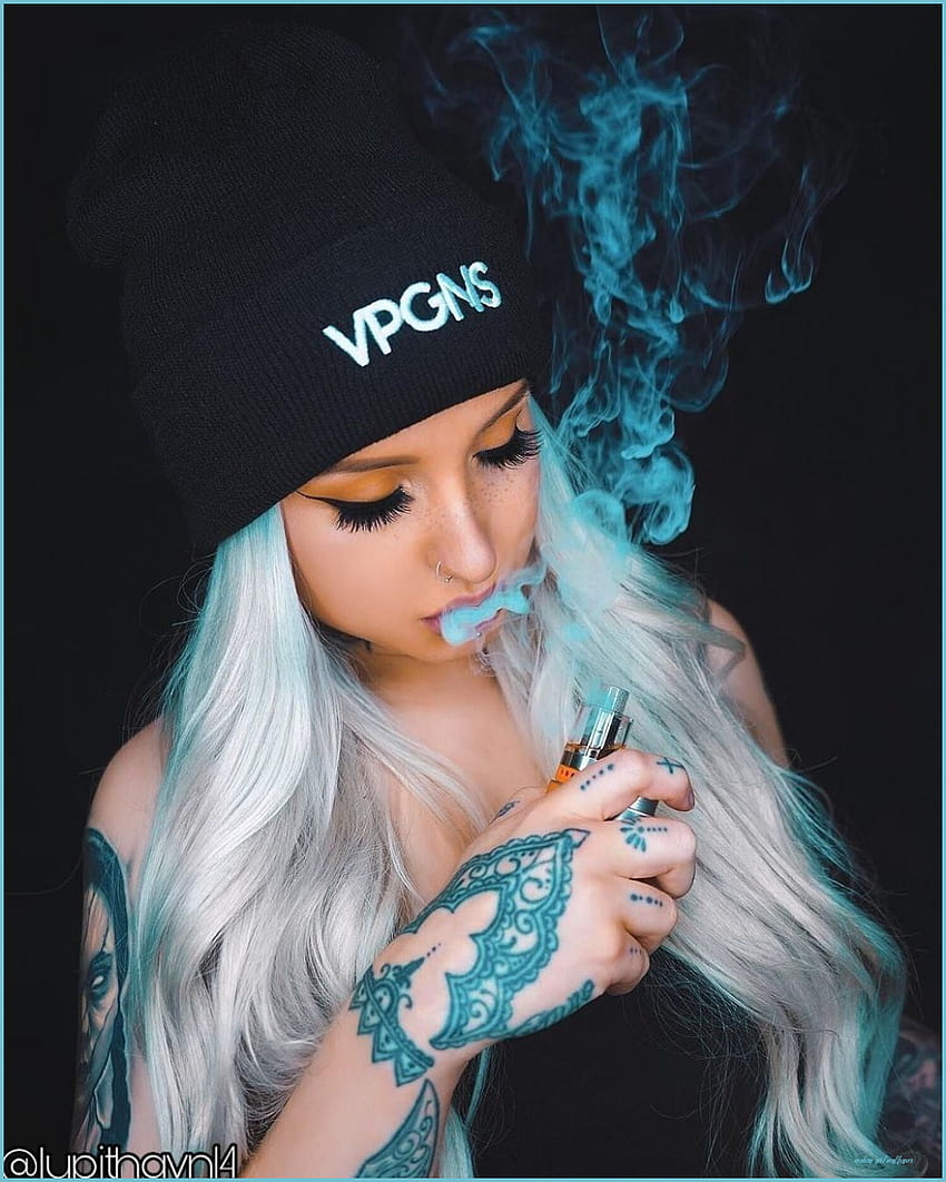 Rauchendes Mädchen - Rauchender Hintergrund des oberen Mädchens - rauchendes Mädchen, ästhetisches Rauchen HD-Handy-Hintergrundbild