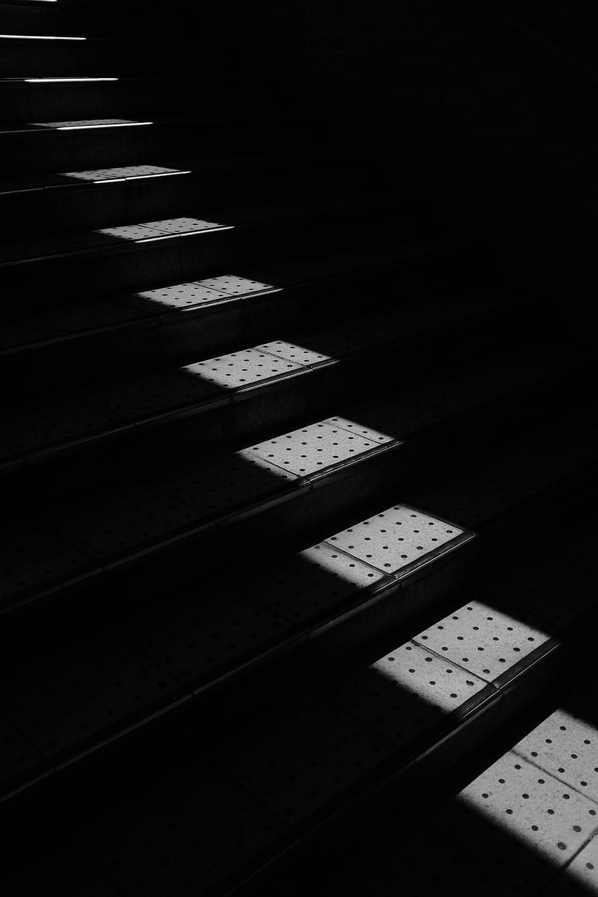 Dark, Shadow, Stairs, Ladder, Steps HD phone wallpaper