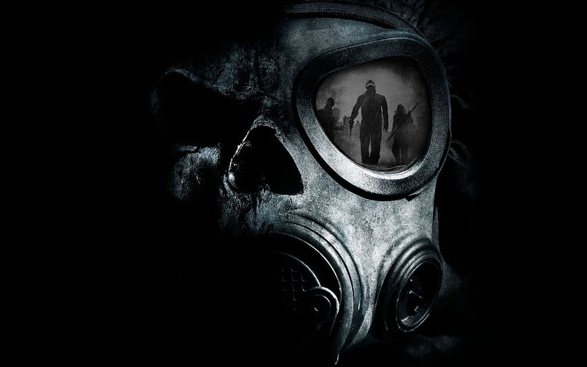 Half Skull Gasmask – . Gas mask HD wallpaper