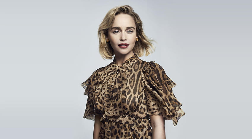 Wunderschön, Emilia Clarke, Camouflage-Kleid, 2020 HD-Hintergrundbild