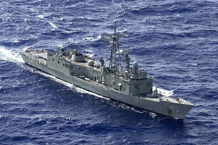 オーストラリア海軍の船、海、海軍、船、水 高画質の壁紙
