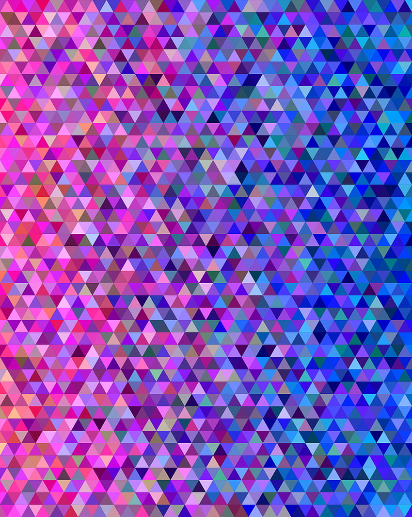 Текстура, текстури, цветове, цвят, градиент, пиксели, триъгълници, мозайка HD тапет за телефон