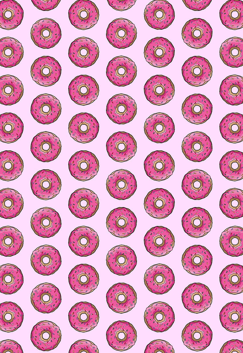 Donuts, And Love - Donut, Donut Pattern HD phone wallpaper