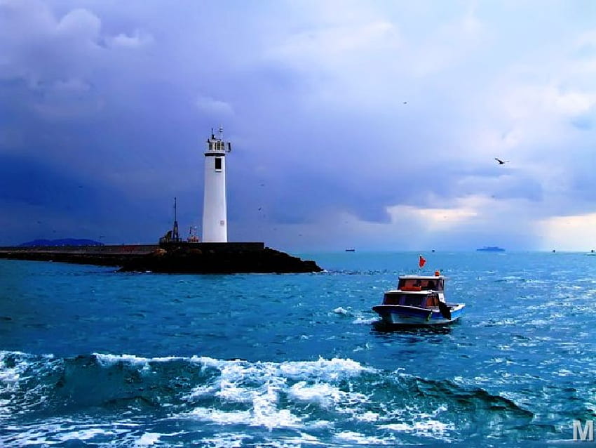 lighthouse,turkey, sea, lighthouse, turkey HD wallpaper