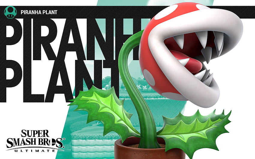 Super Smash Bros Ultimate Piranha Plant . Cat with Monocle HD wallpaper