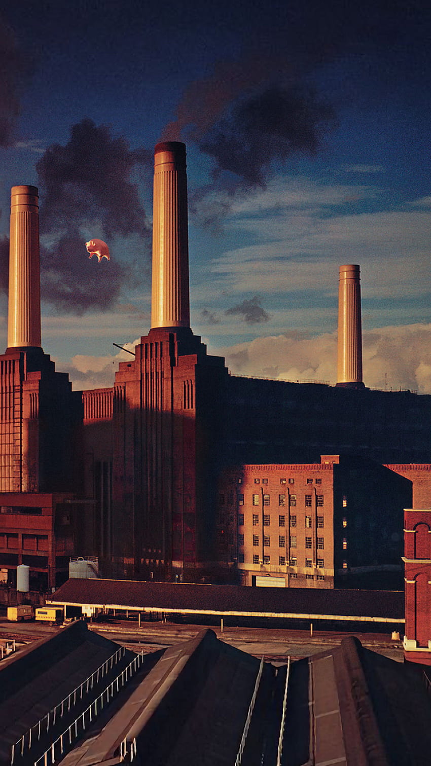 Корица на албума Pink Floyd Animals iPhone 7, 6s, 6 HD тапет за телефон