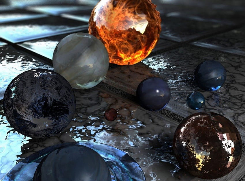 ~3D Balls~, balls, cg, abstract, 3d HD wallpaper