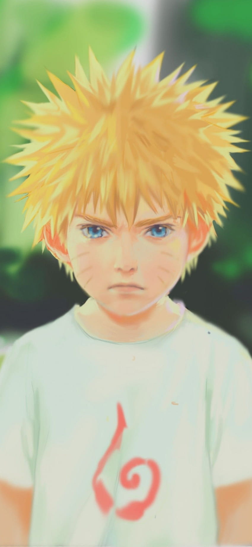 Uzumaki Naruto, Childhood, Semi Realistic, Blue HD phone wallpaper