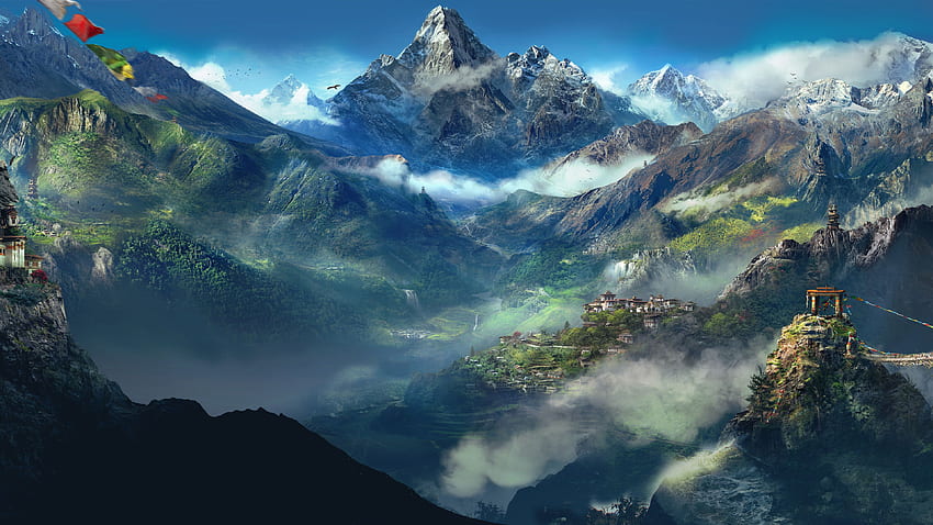 Himalayas in Far Cry Game Ultra HD wallpaper