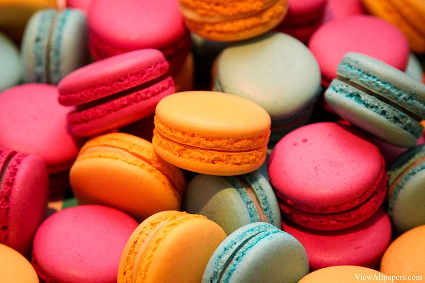 Macaroons Background. Macaroons , Pastel Macaroons and Macaroons Background, Pink and Blue Macaroon HD wallpaper