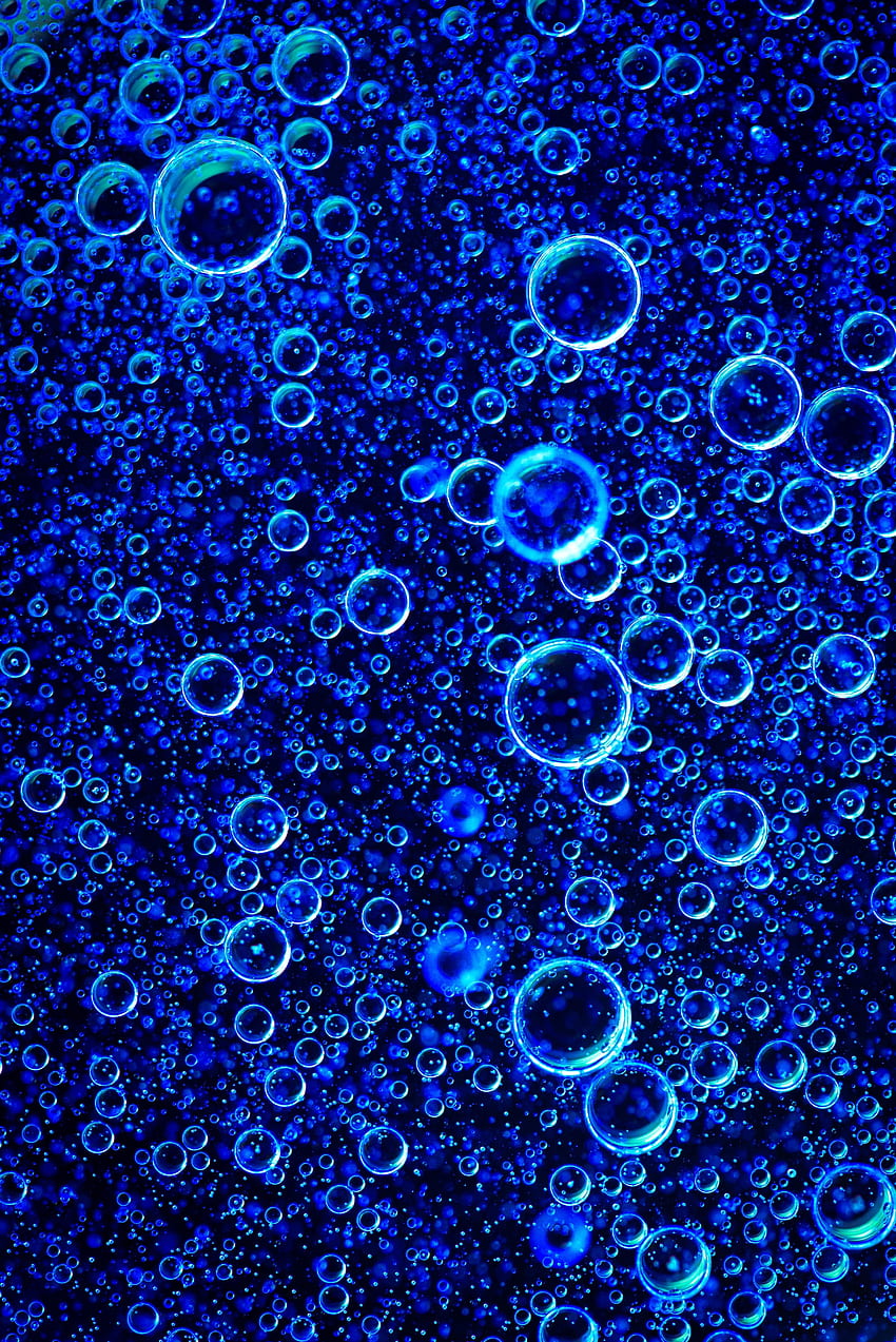 Burbujas azules, resumen fondo de pantalla del teléfono