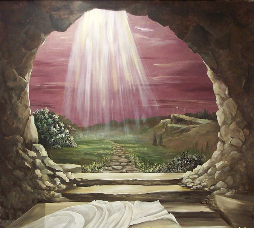 Leeres Grab von Jesus Crist, Gott, auferstanden, Jesus, Christus, Ostern, Auferstehung HD-Hintergrundbild