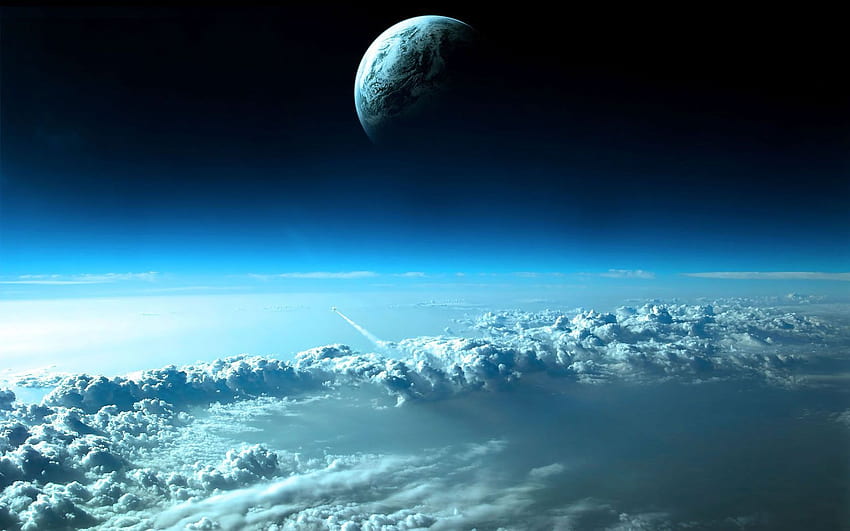 Suasana – Layar Kunci . Bumi dari luar angkasa, Luar Angkasa , Bumi lain, MSI Biru Wallpaper HD
