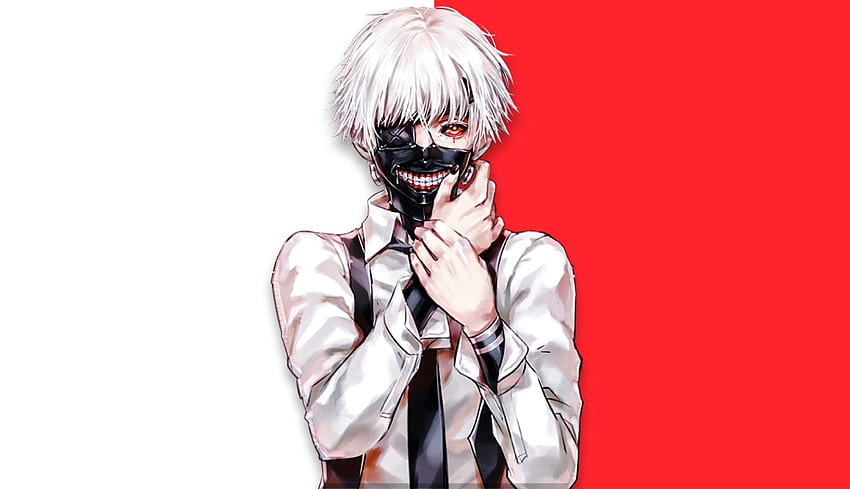 Download wallpaper 1366x768 tokyo ghoul, dark, anime boy, artwork, tablet,  laptop, 1366x768 hd background, 18584