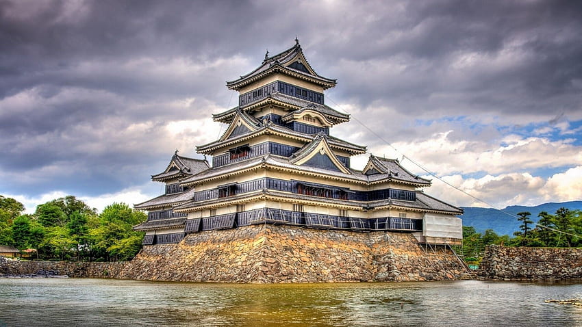 Matsumoto Castle (The Crow Castle) Full and Background, Japanese Castle HD wallpaper