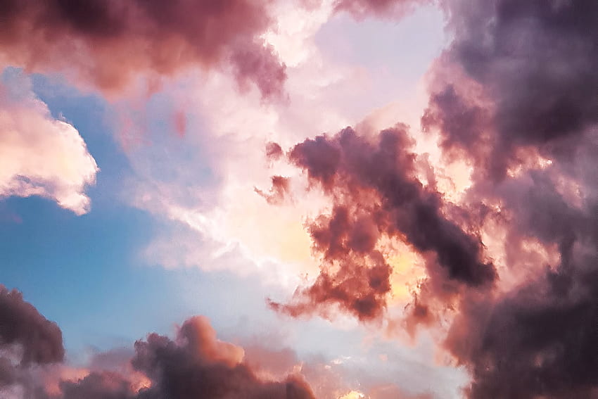 Pogoda Atmosfera Światło Chmury Skyscape Cloudscape Zachmurzenie Niski kąt strzału Tapeta HD