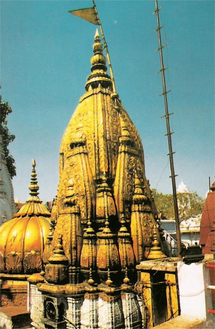 카시 비슈와나트 사원, 바라나시, 우타르 프라데시, 인도. 고대 인도 건축, 사원, 인도 건축 HD 전화 배경 화면