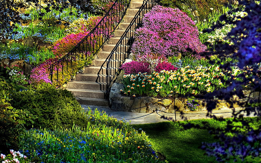 красива красота Beautiful Garden –, Garden Art HD тапет