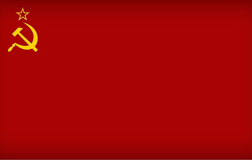 czerwony, gwiazda, flaga, ZSRR, sierp i młot, komunizm Tapeta HD