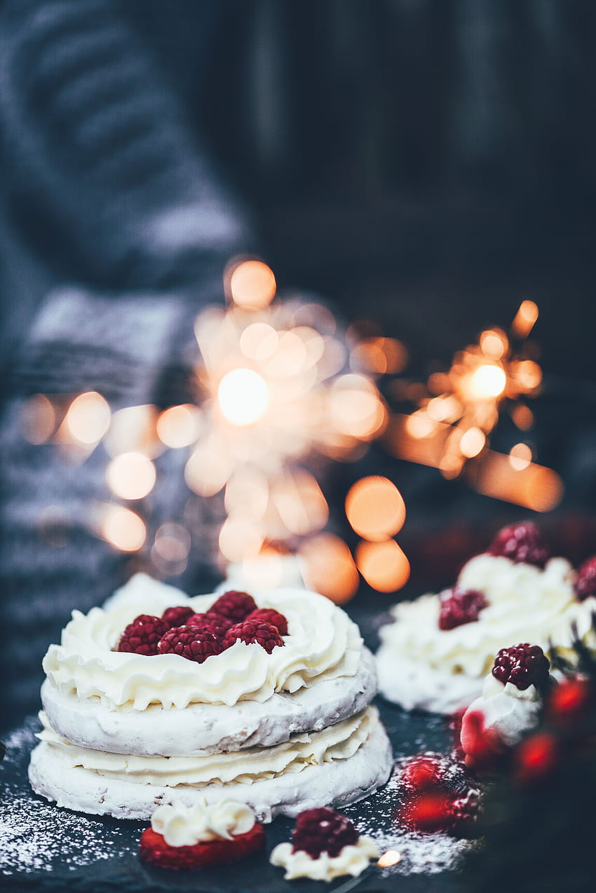 Food, Desert, Berries, Cake, Cream HD phone wallpaper