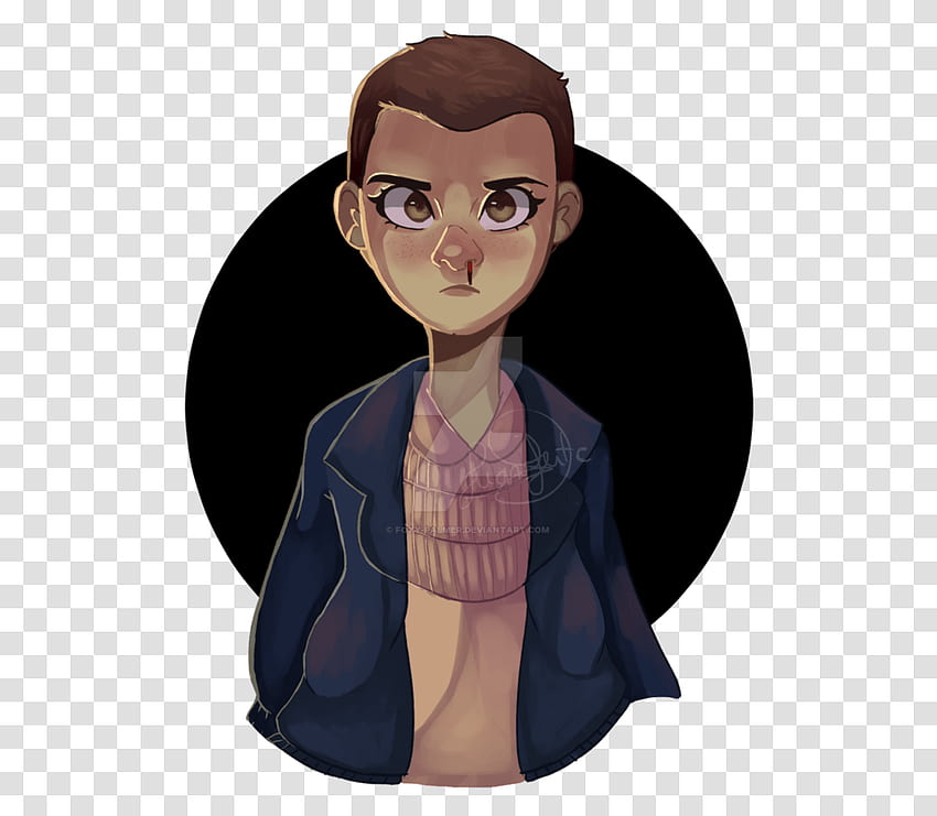 Eleven Stranger Things, Face, Person, Human, Female Transparent Png, Eleven Stranger Things Cartoon Wallpaper HD