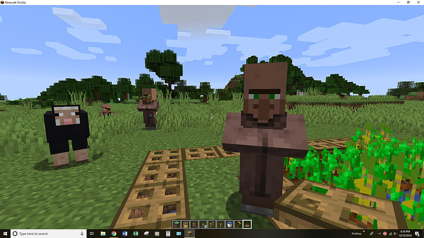 MC 141165 เด็กชาวบ้านเติบโตมาโดยไม่มีอาชีพ จิรา, Minecraft Villager วอลล์เปเปอร์ HD