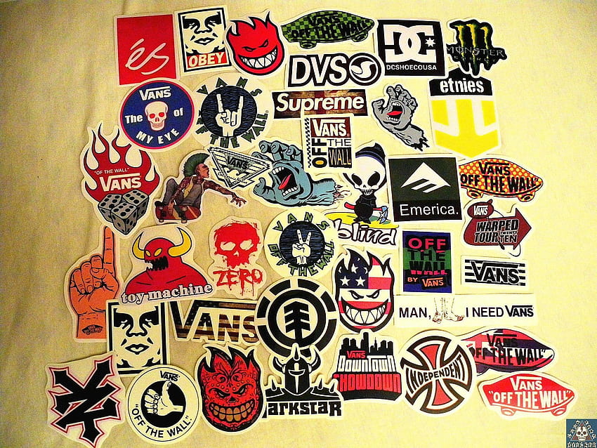 Graffiti-Skateboard-Logos, Vans Skate HD-Hintergrundbild