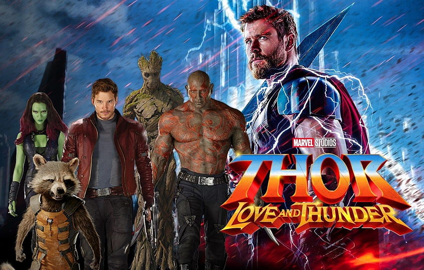 Die Guardians Of The Galaxy erscheinen in Thor Love and Thunder HD-Hintergrundbild
