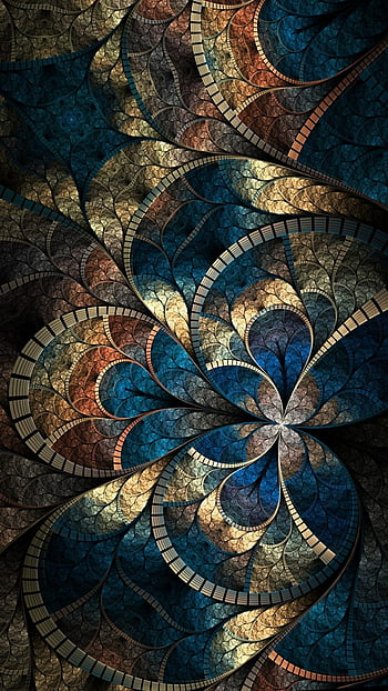 Turquoise abstract floral mosaic mandala pattern wallpaper  vector  illustration Stock Vector Image  Art  Alamy