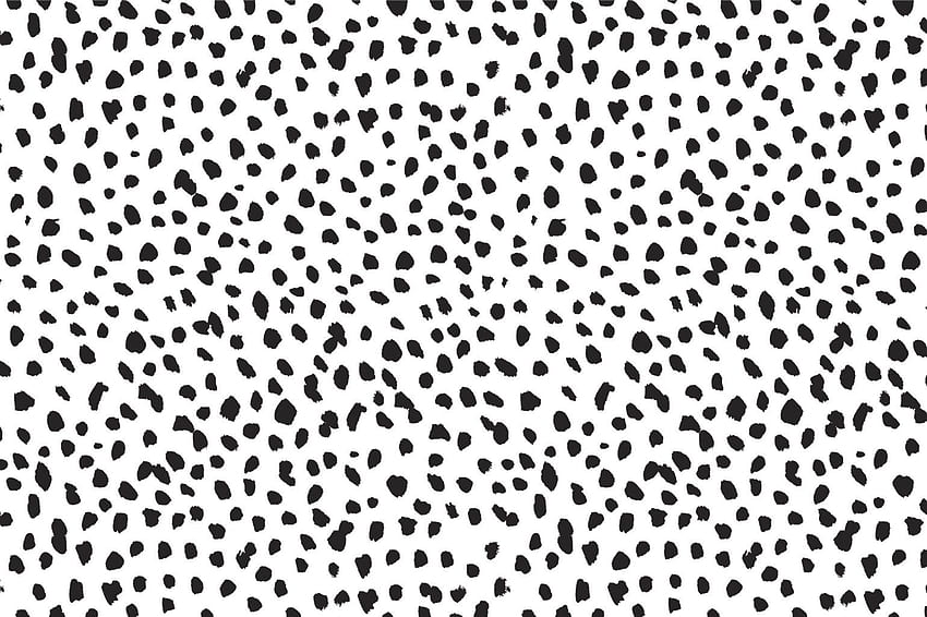 Wand mit Dalmatiner-Print in Schwarz-Weiß. Hovia UK. Gepardendruck, Preppy, Druck HD-Hintergrundbild