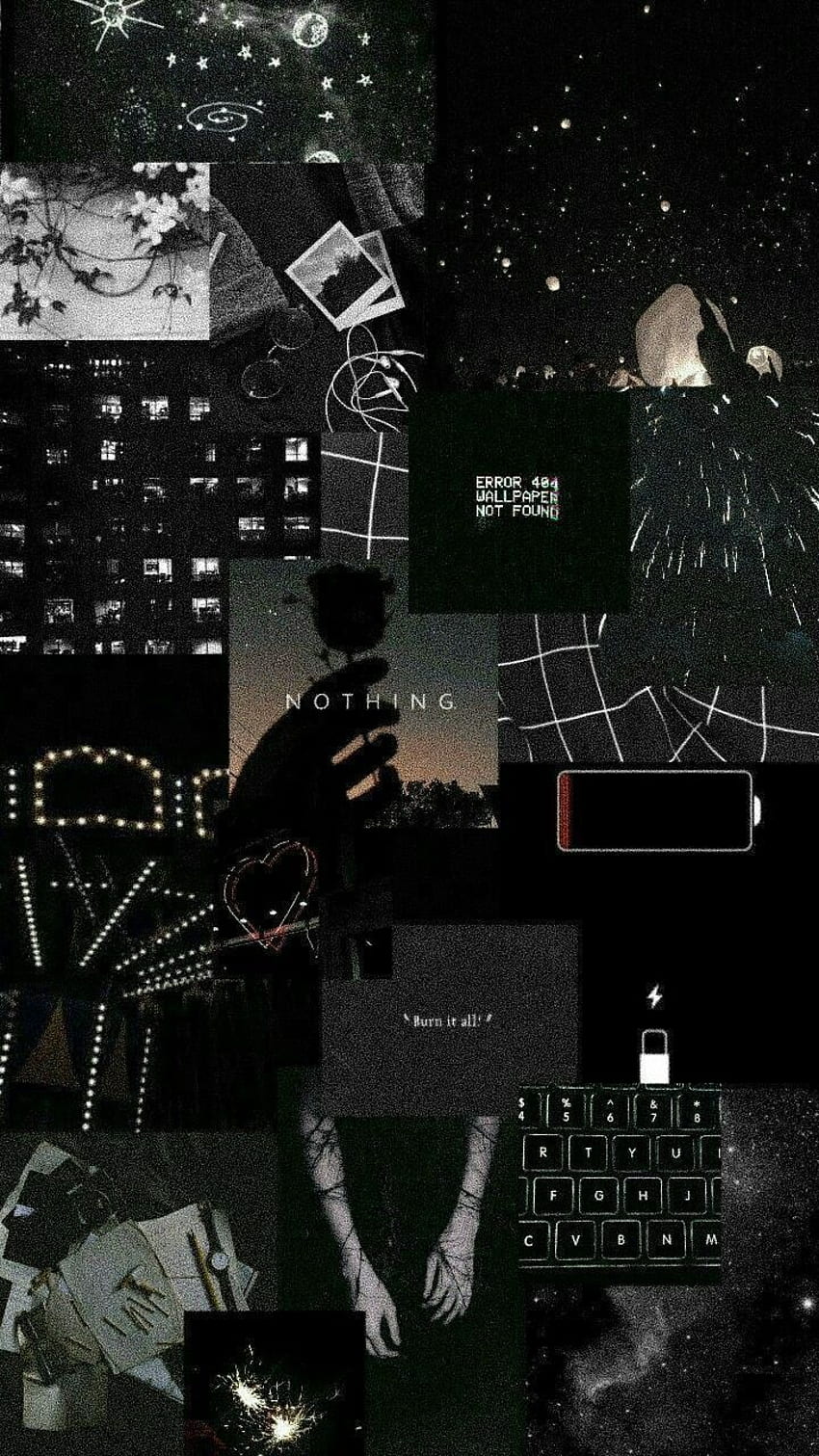 Блясък на живота (Любовна история на мафията) през 2021 г. Черна естетика, Сладко черно, Естетичен пастел, Тъжна ретро естетика HD тапет за телефон