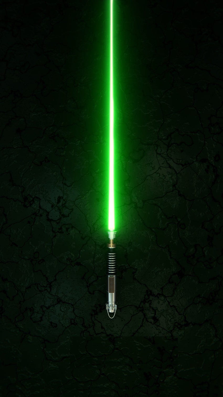 Люк Скайуокър Зелен светлинен меч , Люк Скайуокър Светлинен меч HD тапет за телефон