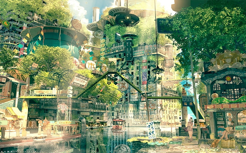 drawing city cityscape japan fictional nature anime imperial boy JPG 570 kB HD wallpaper