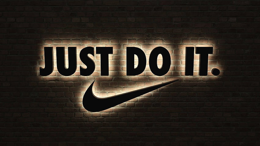 ป้ายโลโก้ Nike Just do it 3D วอลล์เปเปอร์ HD