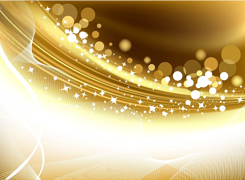 Gold Abstract, Gold and White Abstract HD wallpaper