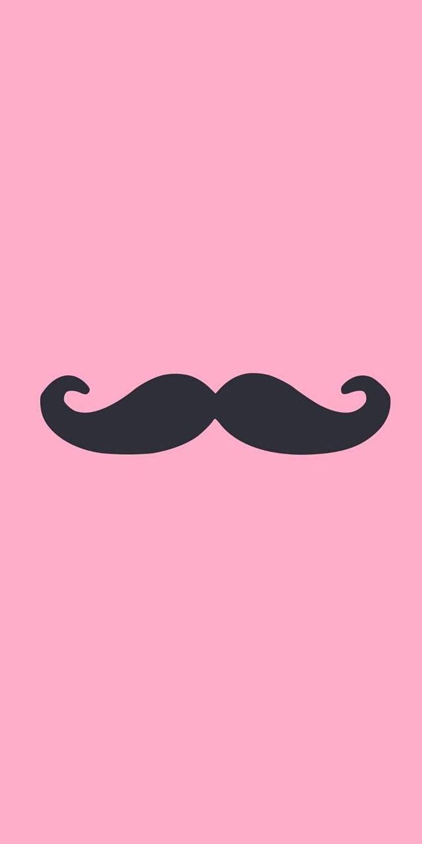 Mustache pink bg HD phone wallpaper
