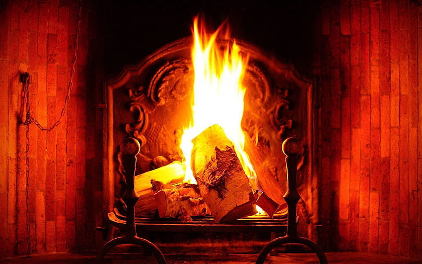 Fireplace, Wood Fire HD wallpaper