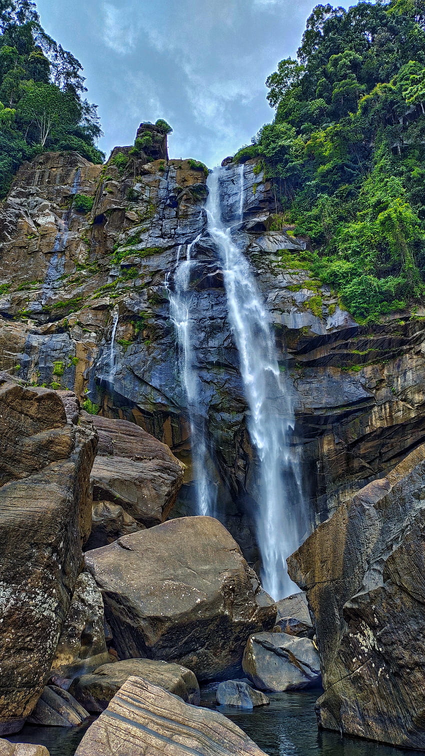 Aberdeen falls, waterfalls, nature, travel HD phone wallpaper