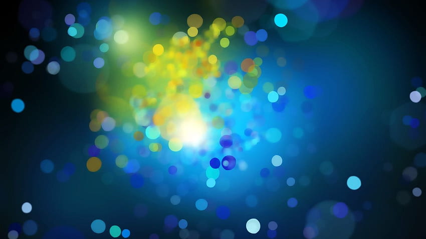Blue Drops Abstract Design Preview, Dark Blue and Yellow HD wallpaper