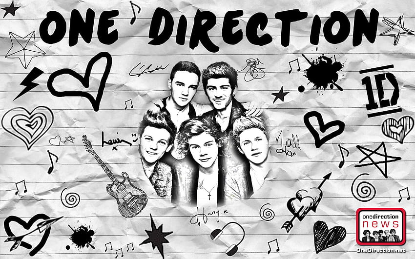 One Direction, One Direction Logo HD wallpaper
