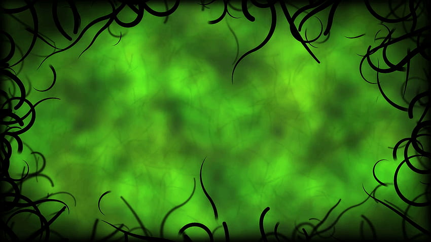 黒ブドウ ボーダー背景アニメーション - ループ グリーン モーション 高画質の壁紙